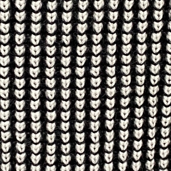 Habitat Cotton Asymmetric Hem Sweater Sz S Black White Minimalist Neutral - Picture 8 of 13